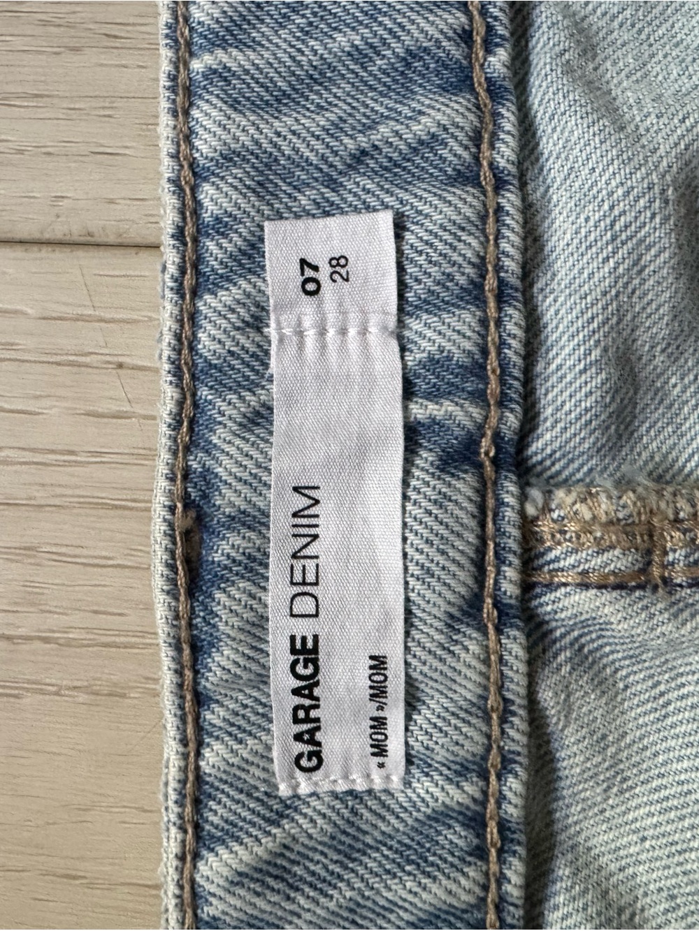Garage Light Wash Mom Jean Shorts